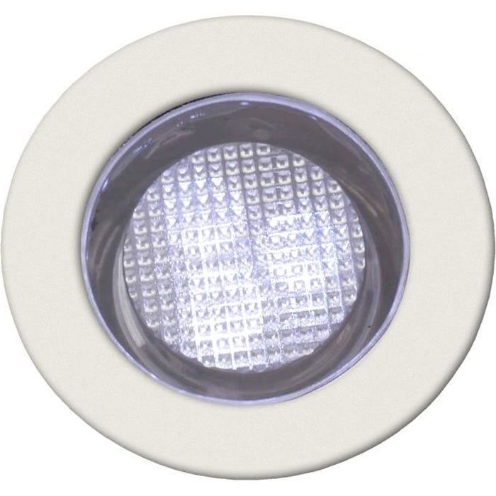 COSA-Kit de 10 Spots ronds LED encastrables d'extérieur Ø3cm Blanc Brilliant
