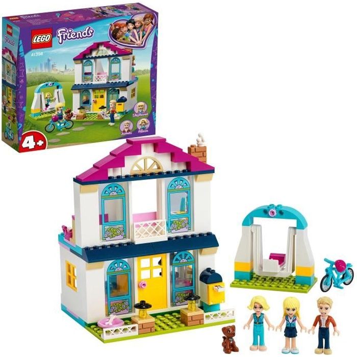 LEGO® Friends 41398 La maison de Stéphanie 4+, Mini-poupée, Jouets pour enfants de 4 ans et + Idée Cadeau