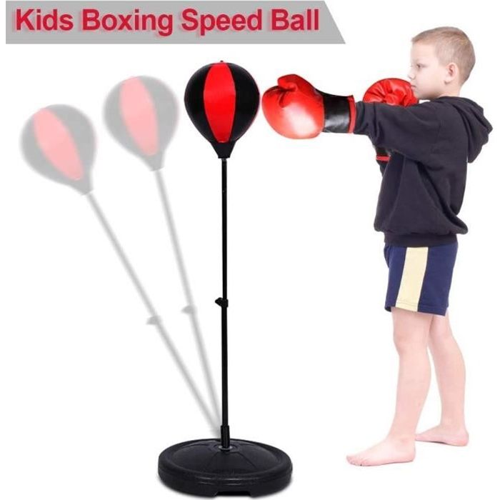 Punching Ball Enfants ajustable + Gants