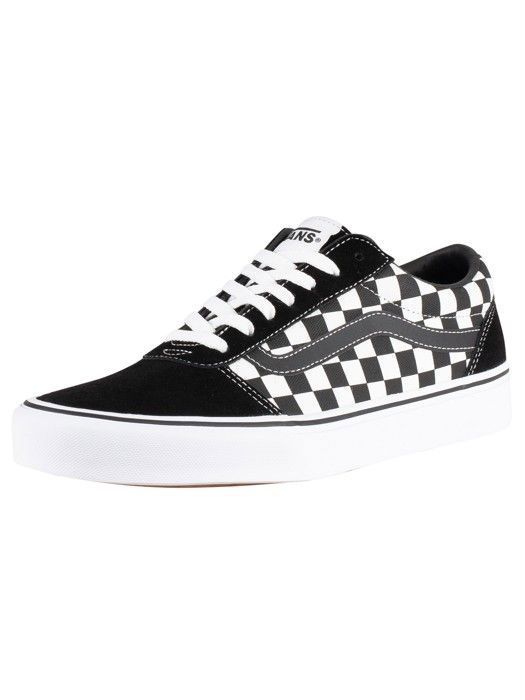 Vans Homme Entraîneurs à carreaux Ward, Noir - Taille: 48 EU