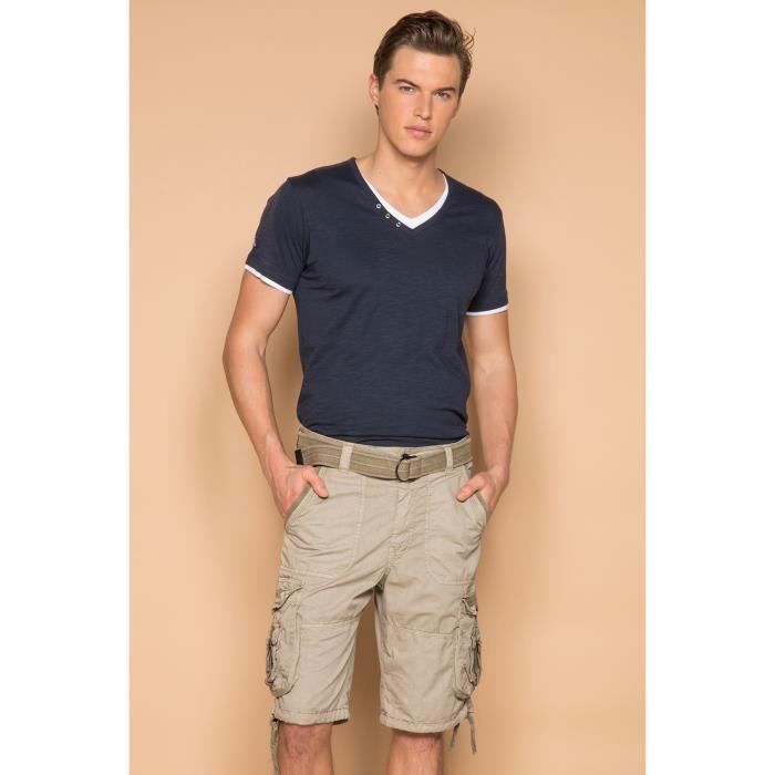 Bermuda cargo avec ceinture