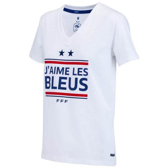 T-shirt FFF - Collection officielle Equipe de France de Football - Taille Femme S
