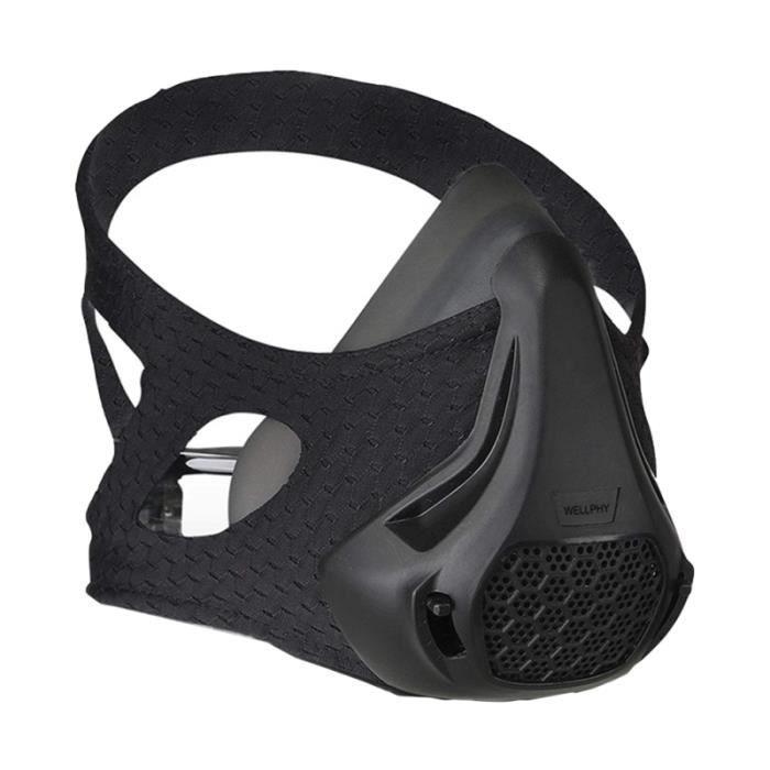 1 Pc masque de Sport noir de d'entraînement barrière à l'oxygène pour la course à pied LUNETTES DE MONTAGNE - LUNETTES DE GLACIER