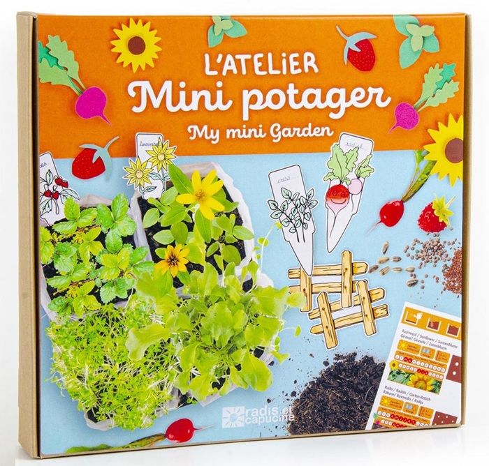Radis et Capucine L'ATELIER MINI POTAGER Un petit potager, à faire pousser dans sa chambre