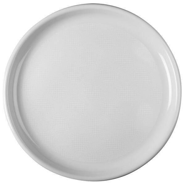 6 Grandes assiettes plates blanches réutilisables pour pizza 35cm R/52748