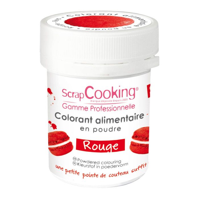 Colorant alimentaire (artificiel) - Rouge - Scrapcooking