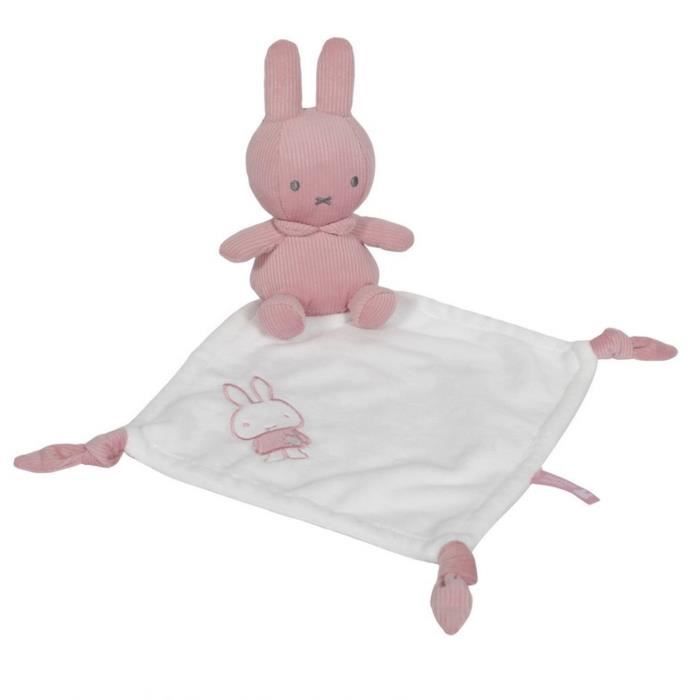 Doudou plat lapin Miffy Rose De 0 à 3 ans