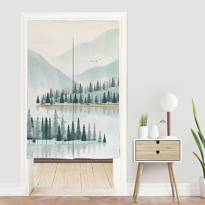 Rideaux Courts Rétro En Coton-lin - Style Nordique, 100x80cm, Pour évier, Porte Ou Déco, Installation Tringle