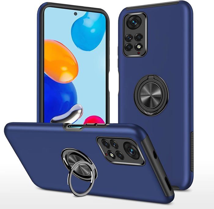Coque Clapet Pour Xiaomi Redmi Note 11/11S 4G - Simili Cuir, Compartiments Cartes, Fonction Debout - Neuf