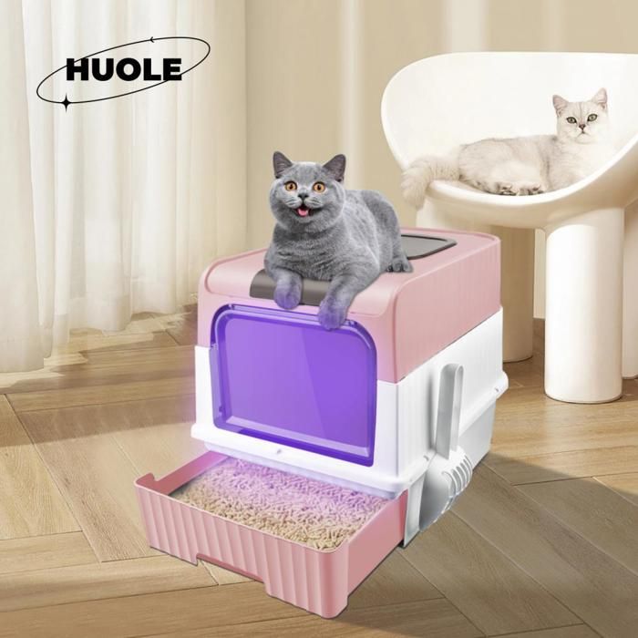 Meilleurs prix pour Litières fermées et ouvertes en PP  écologique - Hygiénique et pratique - Bac à litière stérilisé - Il y a du déodorant