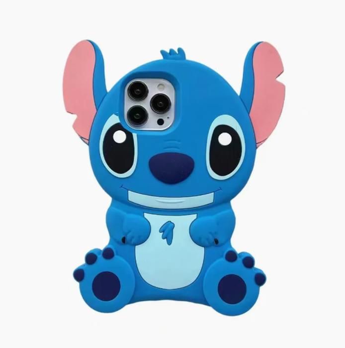 Coque Housse Etui en Silicone Lilo & Stitch (Bleu) pour