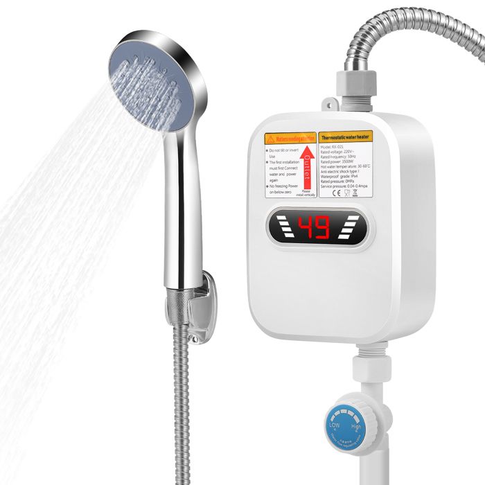 220V 6500W Chauffe-eau Instantané électrique Sans Réservoir pour Salle de Bains - Bricolage