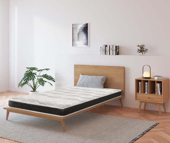 Matelas - Mémoire de forme - 90x190 cm - Épaisseur 13 cm - 8 zones de confort - Mousse adaptative