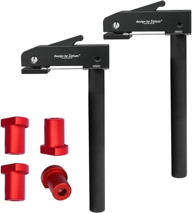 2 Serre-Joints Menuisier Avec 4 Cartes Table Aluminium - Étau Réglable Pour Bois