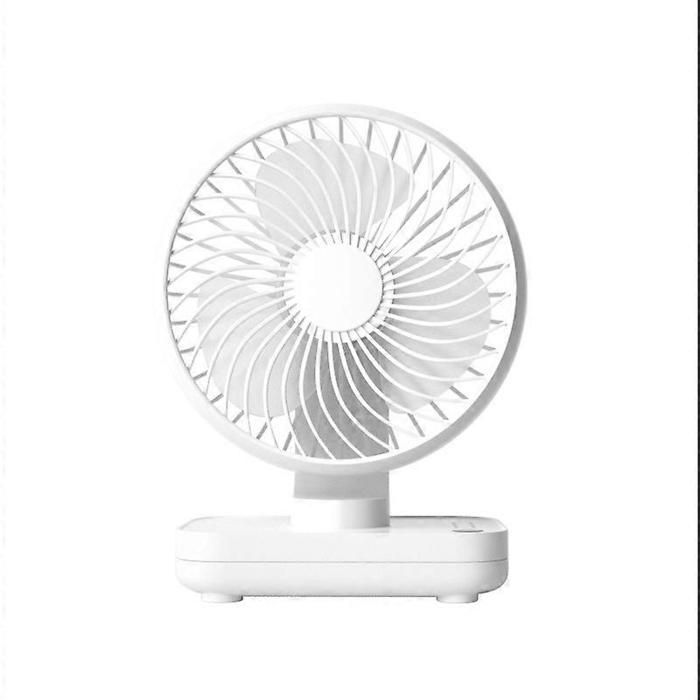 Ventilateur silencieux ventilateur de bureau USB portable 4 vitesses petit blanc - Riceel
