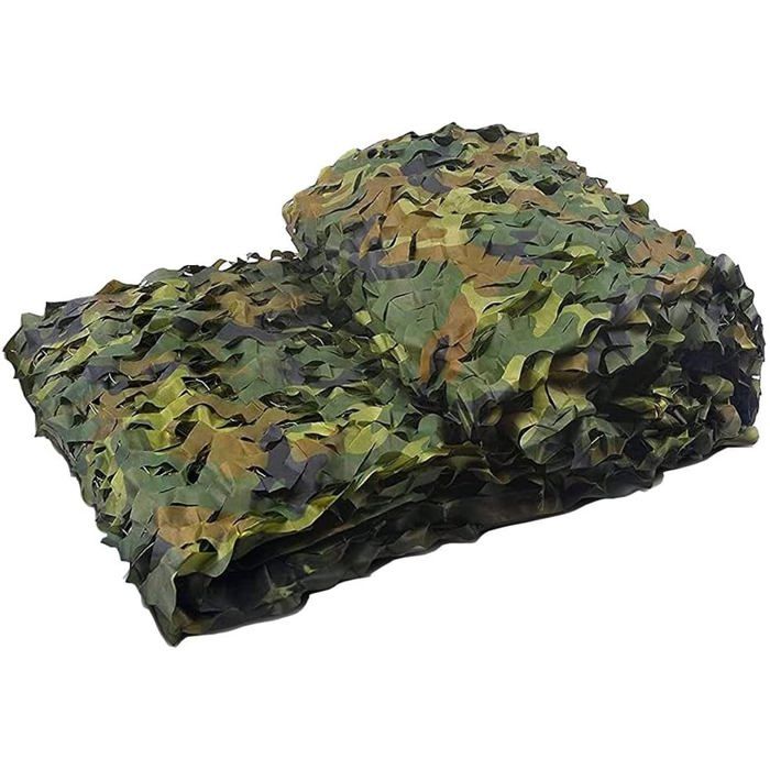 Filet Camouflage GRVCN - 1,5m X 3m - Motif Bois - Rouleau Vrac