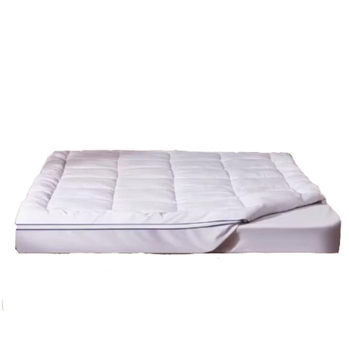 Surmatelas rembourrage en fibres de 1 pouce couche amovible et lavable surmatelas respirant 1 524 mm x 2 032 mm