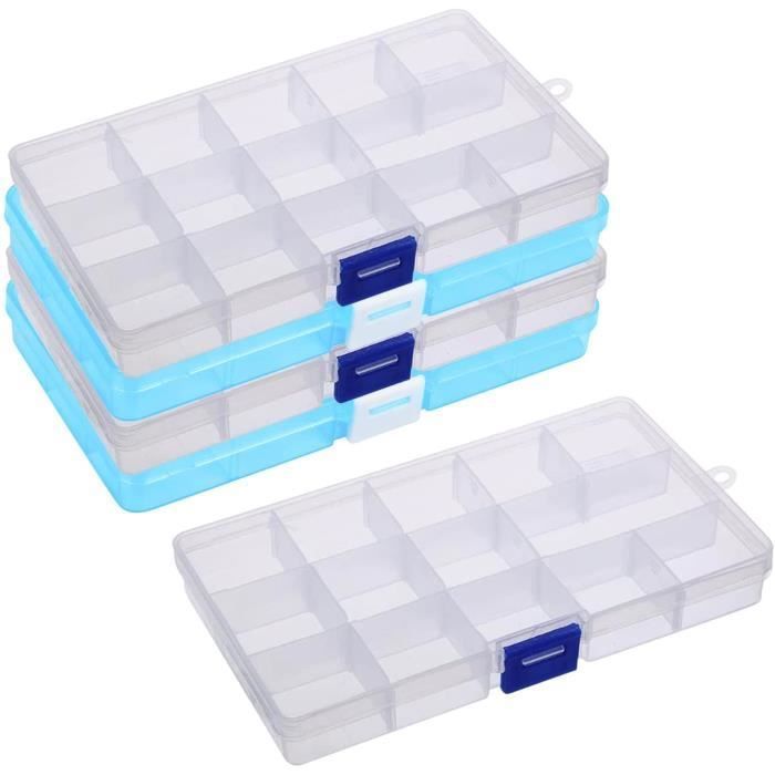 DKAOVH Lot de 6 étuis de rangement en plastique transparent pour cartes à collectionner