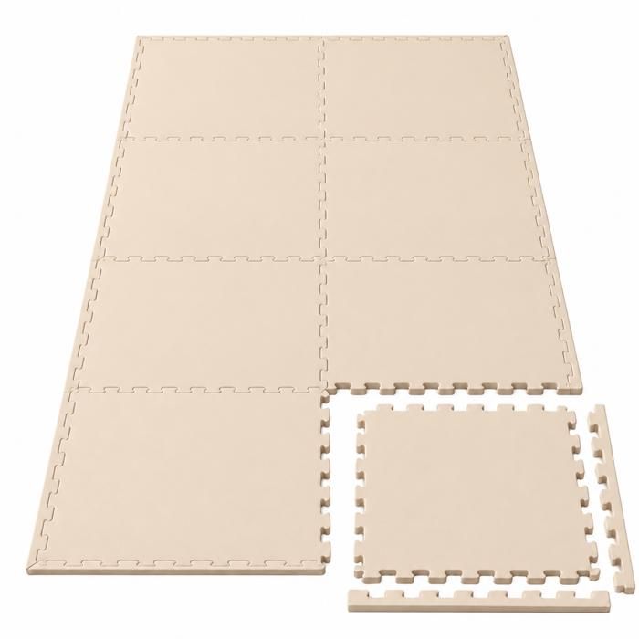 LittleTom 18 Pièces Tapis de Sol Bébé dès Le Premier Mois - 30x30 cm Dalles en Mousse EVA - Surface de Jeu Douce pour l'Éveil - Carrés Puzzle Antidérapants - Revêtement pour