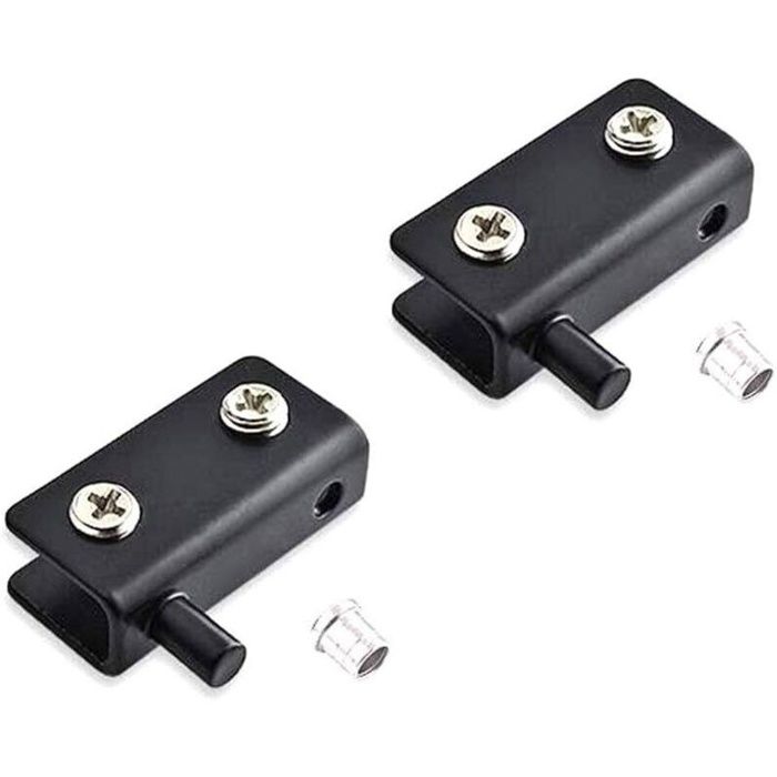 Charnières pivotantes pour porte en verre en acier inoxydable 2 pièces (40x20x10mm)