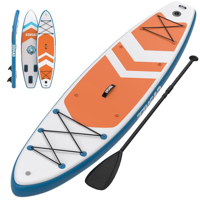 Stand Up Paddle Gonflable pour Adultes Planche Paddle Antidérapant Pompe