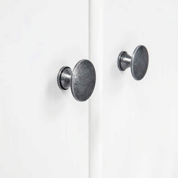 Garde-robe à 2 portes Hill Range Blanc 89x50x170 cm Pin solide_2 ans garantie_48171