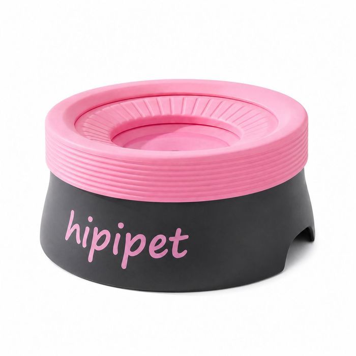 Bol deau- Gamelle Anti Éclaboussures - Design Écologique Flottant - En PP Alimentaire Lavable - pour Chien Chat Maison -Noir 1200ML
