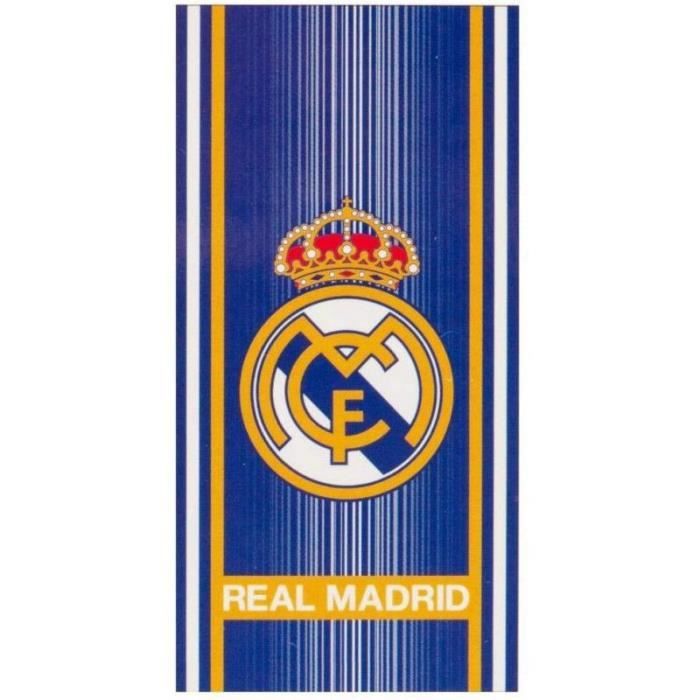 Linge de maison - Serviette de plage - 70 x 140 cm - Real Madrid - RM173027-R Bleu