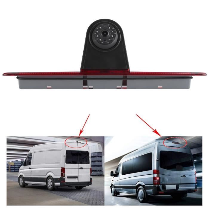 LICHENGTAI - Caméra De Recul Avec Feu Stop Pour VW Transporter T5 (2006-2018) - 120° HD, Vision Nocturne