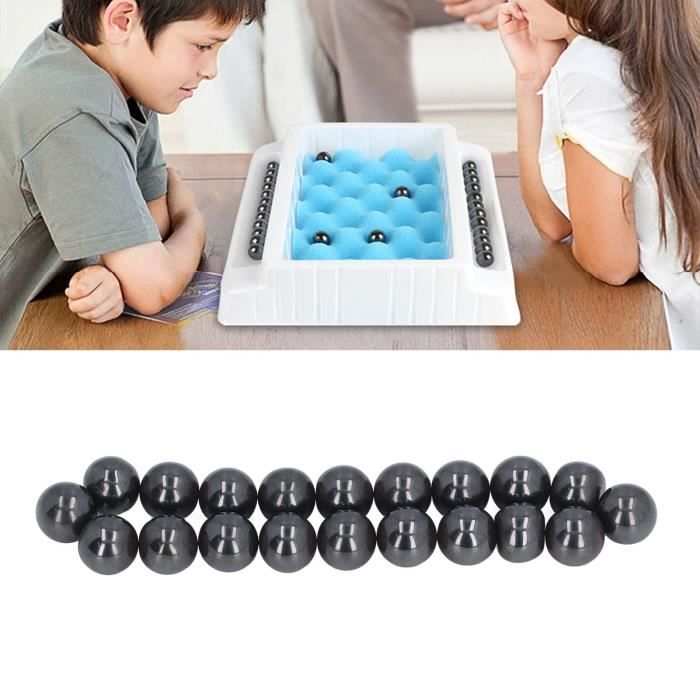 Kit Loto Bingo 2-en-1 – Boule Magnétique 8 Cm + 100 Pions Transparents, Rangement, Couleur Aléatoire, Dès 3 Ans