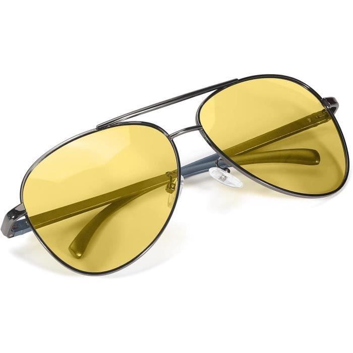 Soleil Anti Eblouissement Conduite De Verre Jaune Polarisée Protection
