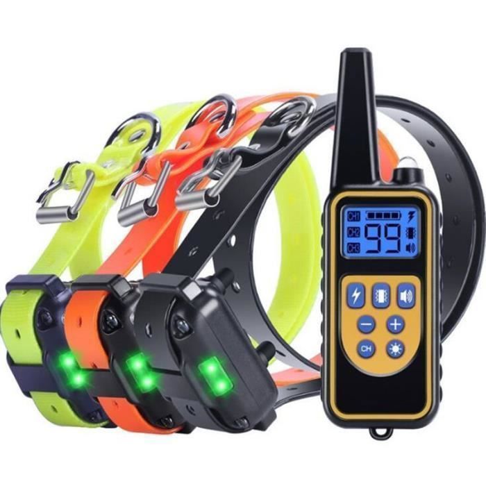 Comparer les prix de Collier de Dressage pour Chien - MTEVOTX - 800m - Etanche - Rechargeable - 3 Chiens