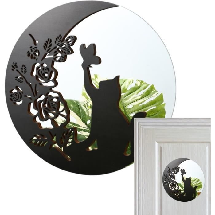 Lot De 2 Miroirs Décoratifs Muraux - Blanc - Matériau Acrylique/bois - Design Moderne - Neuf Sous Emballage