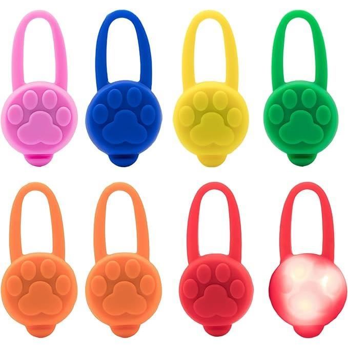 Pendentifs lumineux pour chien - Non spécifié - 8pcs - 3 modes déclairage - Imperméable - Sécurité nocturne