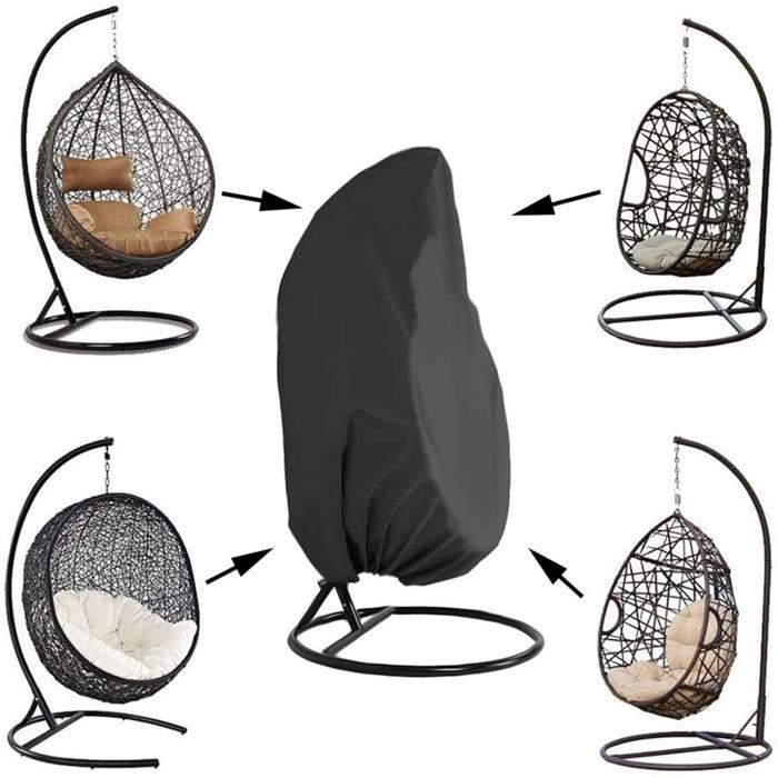 Housse De Chaise Œuf Suspendue – Imperméable Oxford 210D, Fermeture Éclair Étanche | Protection Jardin, Véranda, Balancelle