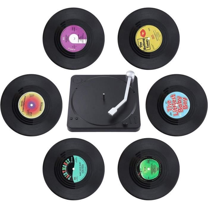 Lot de 6 dessous de verre vinyle Misia