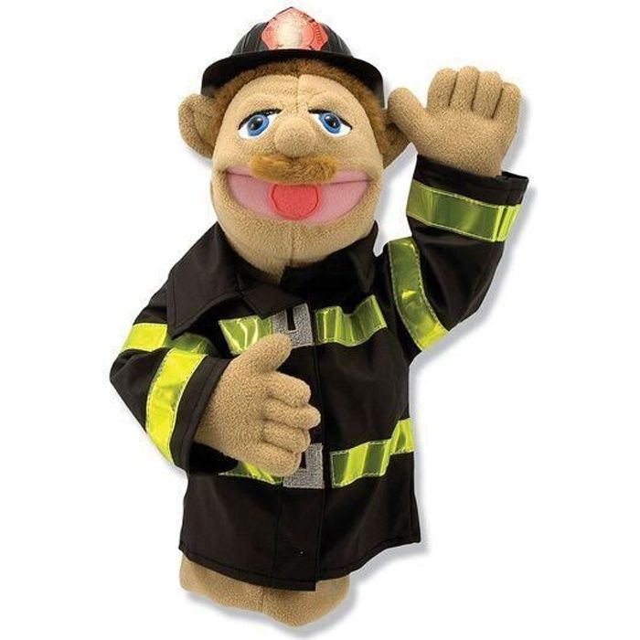 Pompier Marionnette Ventriloque à Main - MD40352 - Cdiscount Jeux - Jouets
