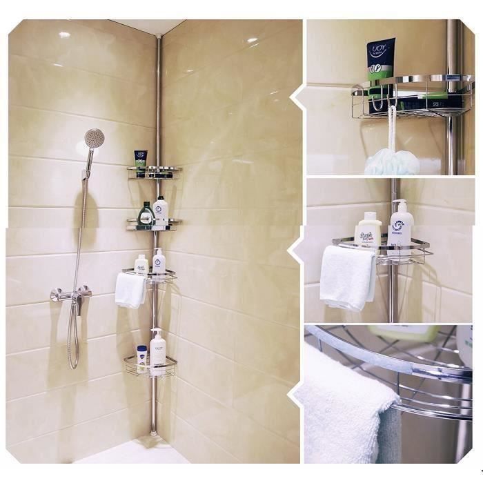 etagere salle de bain réglable etagère de douche télescopique etagère douche en acier inoxydable