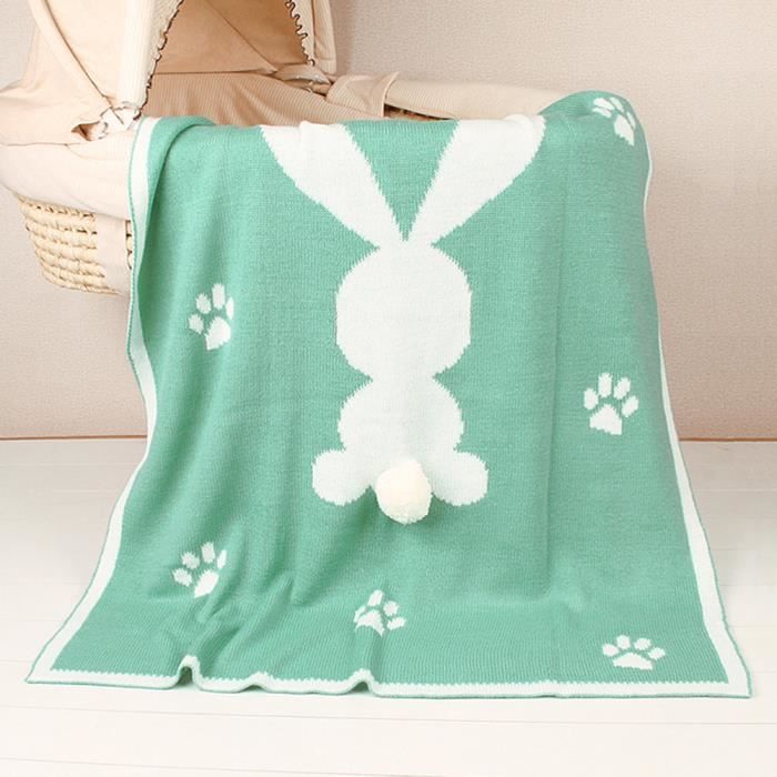 Nouveau Ne Infantile Bebe Enfants Lapin Tricot Couverture Couverture Couette Couette Jeu Couverture Uol60 Cdiscount Puericulture Eveil Bebe