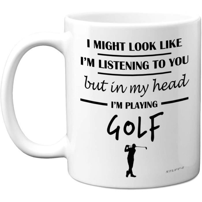 Tasse cadeau de noel Cadeaux de golf pour homme – dans ma tête, je joue au  golf – Cadeaux de golf pour homme, [3490] - Cdiscount Puériculture & Eveil  bébé