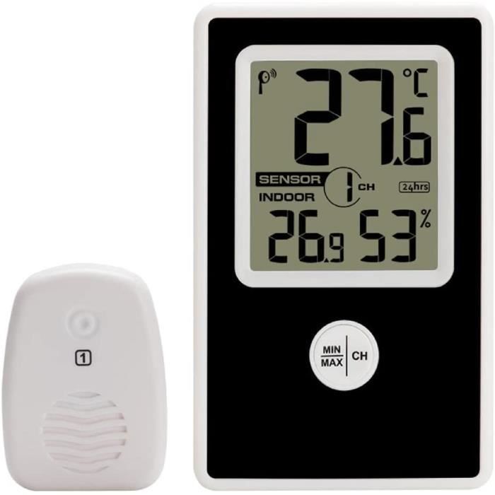 Thermomètre intérieur extérieur sans Fil Hygromètre Jauge numérique Facile  à Lire pour la Maison la Chambre à Coucher Le Burea[538] - Cdiscount Jardin