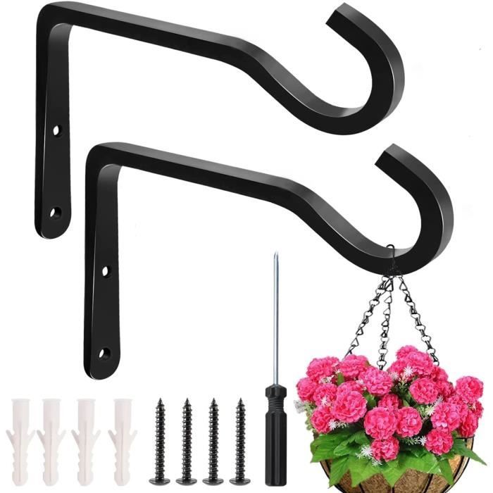 4 Ganci Murali Per Vasi Da Fiori - Supporti Per Piante Sospese Da Balcone, Giardino E Interni - Foto 4