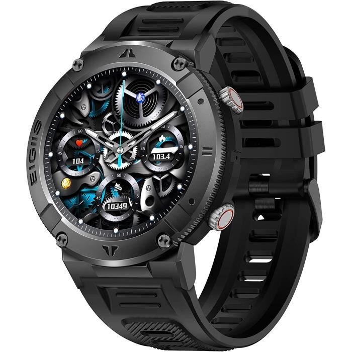 Montre Connectée Luxora – Écran 2,1” Tactile, Double Bracelet Métal/silicone, IP68, Suivi Santé, Appels Bluetooth