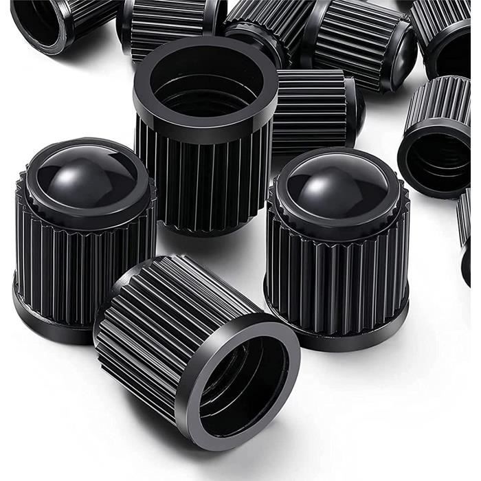 Bouchons De Valve - Audi - Lot De 4 - Noir - Universel - Design élégant