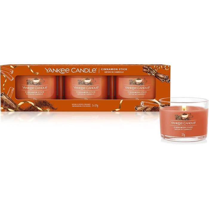 Bougies Votives Verre Parfums Italie Coffret Yankee Candle Hello Italy - 6 Mini Bougies Parfumées - Cire De Soja - Cadeau Femme Bougies Parfums Hello Italy