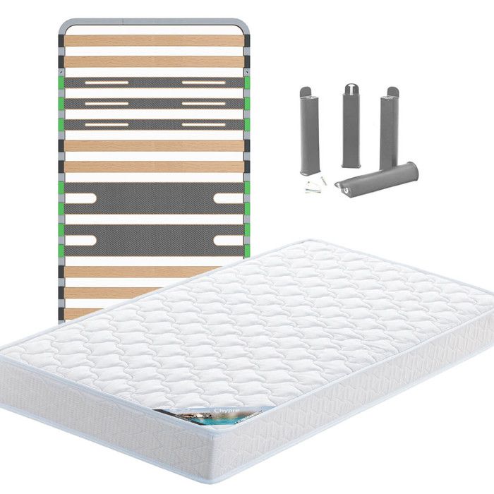 CHYPRE - Pack Matelas + AltoZone 90x190 + Pieds CHYPRE - Pack Matelas + AltoZone 90x190 + Pieds