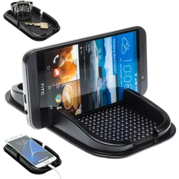 Tapis antidérapant porte-téléphone portable porte-voiture porte-voiture pour  htc 10/One A9s/S9/X9/M8s - Cdiscount Téléphonie