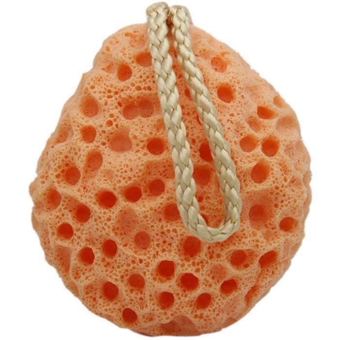 Eponge Naturelle Bebe Bain Bestomz Eponges Marines De Douche Et Bain En Orange Cdiscount Maison
