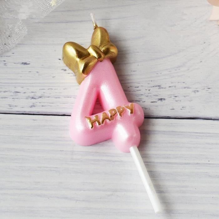 Bougies A Gateau Avec Numero Pour Anniversaire Decoration De Gateau Pour 0 1 2 3 4 5 6 7 8 9 Ans N Modele Pink4 Hydgzsa Achat Vente Figurine Decor Gateau Cdiscount