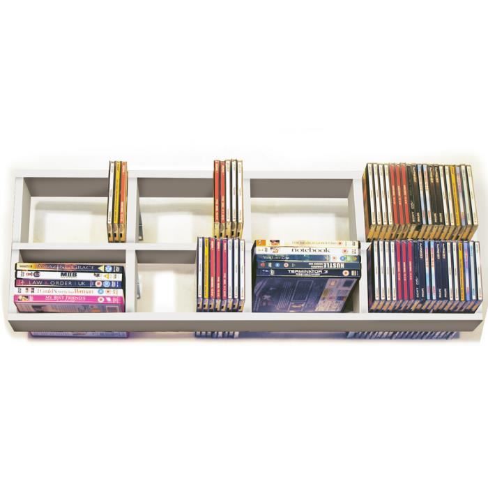 Isis Etagere Murale De Rangement Cd Dvd Doubl Achat Vente Meuble Range Cd Isis Etagere Murale De Ra